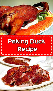 Peking Duck Recipe Yummly Roasted Duck Recipes Duck Recipes Peking Duck