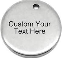 50PCS Bulk Engraved Stainless Steel Round Charms Pendant Custom Stamping  Blanks Tags Diameter 8mm/ 10mm/ 20mm/ 30mm for Choice, Silver/Gold