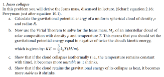 Check spelling or type a new query. 1 Jeans Collapse In This Problem You Will Derive The Chegg Com