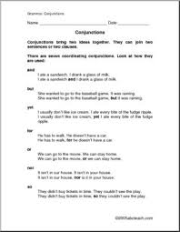 How are commas used in a conjunction? Coordinating Conjunctions Rules And Practice I Abcteach Com Abcteach