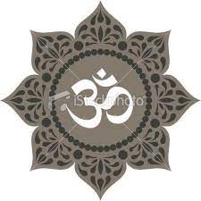 Ornamented Lotus Mandala With Om Sign With Images Om Symbol Art Mandala Lotus Mandala
