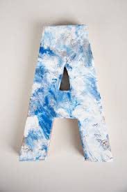 Diy Abc Letters With Marbled Paint Effect Darice Painting Wooden Letters Wooden Letters Diy Painted Wood Letters