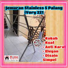 ( palsu )( murah ) jemuran lipat dinding tempel stainless steel jemuran dinding 3 palang panjang 1 riri beauty sangat baik untuk digunakan , mudah dipakai, dan dapat dimanfaatkan. Jual Jemuran Baju Jemuran Pakaian Stainless Panjang 175cm Kokoh Dan Murah Terbaru Juni 2021 Blibli