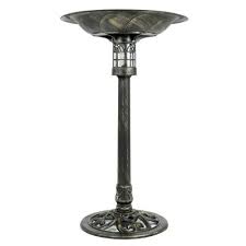 Compare click to add item api heated stone colored bird bath with deck & pole mount to the compare list. Bird Baths Bird Wildlife Supplies The Home Depot