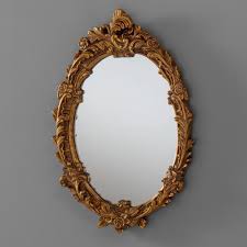 An oval mirror lends its curved design to soften hard angles in a room, while a rectangle mirror offers a simple shape that fits into almost any space. Antique French Style Oval Gold Ornate Wall Mirror Homesdirect365