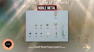 We did not find results for: Noble Metal Periodic Table Of Elements Series Youtube