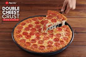Pizzahut On Twitter Get The New Double Cheesy Crust Pan Pizza Original Pan Pizza With Stuffed Crust Cheese Baked Right Into A Toasted Parmesan Crust Https T Co Tagott42c9