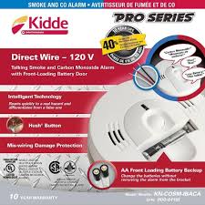 Kidde code one hardwire smoke and carbon monoxide combination detector with aa b. Kidde Talking Combination Smoke Co Alarm 120v With Battery Backup Best Buy Canada