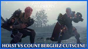 Holst vs Count Bergliez cutscene - Fire Emblem Warriors Three Hopes -  YouTube