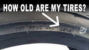 The manufacture date is a department of transportation (dot) code of 10 or 11 characters embossed on the inside of the tire (see figure 1). How Old Are My Tires How To Check Tire Age Youtube