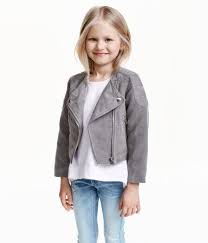 H M Imitation Suede Biker Jacket 29 99 Little Girl Fashion Kids Fashion Girl Suede Jacket Outfit