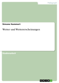 Die bedeutungserweiterung besteht also in der. Wetter Und Wettererscheinungen Hausarbeiten De