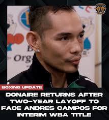 Donaire vs Campos for WBA bantamweight title