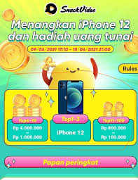 Tiktok lite apakah menghasilkan uang 2021 21 juni. Event Snack Video Iphone 12 Terbaru Juni 2021 System Impian