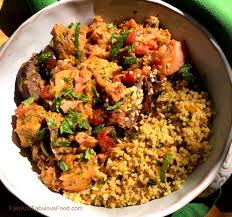 Simple sesame chicken with couscous. Recipe Salmon Tagine With Lemony Couscous Edibletcetera Fast Fabulous Food