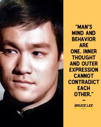 Man's mind and behavior are one. Inner thought and outer expression cannot  contradict each other."