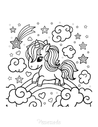 Fairy tales and the fantastic creatures associated with them, such as unicorns, flying ponies, phoenixes, and if you need the unicorn coloring pages to keep your kids busy with what they loved? 75 Magical Unicorn Coloring Pages For Kids Adults Free Printables
