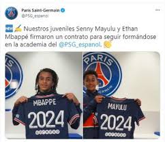 Fransız ekibinin duyurusunda ethan mbappe ile 2024 yılına kadar anlaşmaya varıldığı belirtildi. Sahlc0rqvq1gjm
