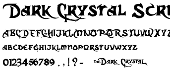 It continued to be commonly used for the danish language until 1875, and for german, estonian and latvian until the 1940s. Dark Crystal Script Font Calligraphy Fonts Alphabet Gothic Fonts Calligraphy Fonts