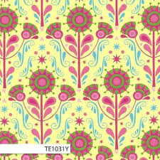 The elegant rosalie floral flannel sheet set offers comfort, warmth and style. Designer Fabric Only 9 95 M Chirpy Lola By Rosalie Quinlan For Ella Blue