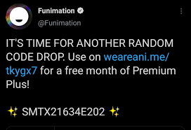 How to get funimation premium account for free. Free Month Of Funimation Premium Plus For People That Aren T Currently Subscribed Just Use The Code Smtx21634e202 Funimation