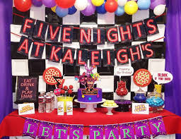 Fnaf Five Nights At Freddy S Birthday Fnaf Five Night S At Freddy S Birthday Catch My Party Five Nights At Freddy S Sleepover Birthday Parties Diy Birthday Decorations