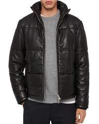 Allsaints Coronet Leather Puffer Jacket Men Bloomingdale S In 2021 Leather Puffer Jacket Puffer Jacket Black Puffer Jacket Men