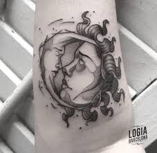 Estas dos luminarias celestes tienen muchísimos significados entre ellos que representan el día y la noche. Tatuajes De Sol Y Luna Logia Tattoo Barcelona