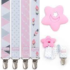 Amazon.com : Liname Neutral Pacifier Clip with Teething Toy - 4 Pack Pacifier  Clips for Boys & Girls - Binky Holder Soothie Paci Clip Binkie Clip -  Unisex Pacifer Clip Baby Pacifier