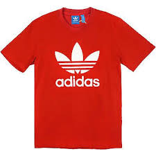 Black And Red Adidas T Shirt Adidas Originals Trefoil Tee Mens Ac0161 Red White S S Logo T Shirt Size L Clothing Logo Tshirt Logo