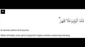 Dan dilakukan dalam satuan 2 rakaat sekali salam. Surah Adh Dhuhaaa Ayat 9 Qs 93 9 Tafsir Alquran Surah Nomor 93 Ayat 9