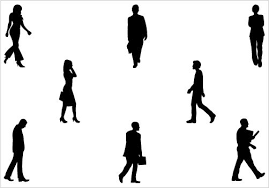 Walking Silhouette Vector Graphics Rapiditas