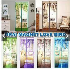 12 pcs @ rp 75.000. Jual Tirai Pintu Magnet Anti Nyamuk Gorden Hordeng Tirai Magnet Lovebird Di Lapak Trend Bukalapak