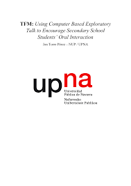 TFM: Using Computer Based Exploratory Talk to Encourage Secondary School  Students' Oral Interaction