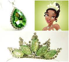 Princess And The Frog Tiara Necklace Princess Tiana Set Crown And Necklace The Perfect Gift For Xmas Princess Tiana Costume Accessories Princess Tiana Costume Tiana Costume Princess Tiana