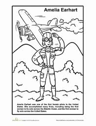 Amelia Earhart Worksheet Education Com Amelia Earhart Women In History Womens History Month