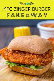 This Kfc Zinger Burger Fakeaway Is Just Like The Real Thing And So Simple To Make Fakeaway Recipes Healthy Fakeaway Recipes Slimming World Recipes Syn Free