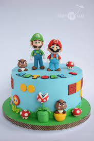 Mario and luigi and all the decorations are made out of homemade marshmallow fondant. Mario Birthday Cakes Super Mario Cake Child Cake In 2018 Pinterest Super Mario Mario Birthday Cake Mario Cake Super Mario Cake