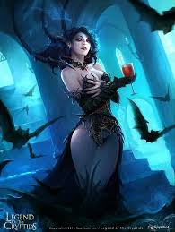 Artist Unknown Name Aka Sijuku79 Title Unknown Card Unknown Dark Fantasy Art Fantasy Art Women Vampire Art