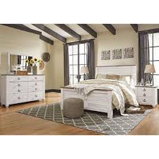 Riddick platform configurable bedroom set. Rent To Own Ashley 6 Piece Willowton Bedroom Set At Aaron S Today