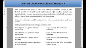 Curs De Limba Franceza Intermediari Tema Vocabular Lectia 28 Youtube