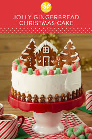 Jolly Gingerbread Christmas Cake Recipe Christmas Cakes Easy Christmas Cake Designs Christmas Cake