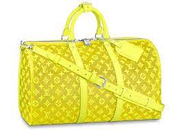 Louis Vuitton Keepall Bandouliere Monogram Mesh 50 Yellow | Louis vuitton  duffle bag, Louis vuitton keepall, Louis vuitton handbags