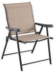 Shintenchi patio zero gravity recliner lounge chair, outdoor folding beach chair recliner, lawn adjustable long chair w/ cup holder and headrest, set of 2 for yard garden deck poolside camp, gray. Amazon Com Destination Summer Never Rust Outdoor Aluminum Folding Sling Chair In Brown Kitchen Dining
