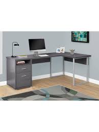 Product title techni mobili classic computer desk with drawers, grey average rating: Monarch Specialties L Shaped Computer Desk With 2 Drawers Gray Office Depot