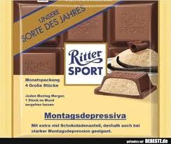 Ritter Sport Montagsdepressiva Lustige Bilder Spruche Witze Echt Lustig Bilder Echt Lustig Lustige Mo Ritter Sport Schokolade Lustig Echt Witzig