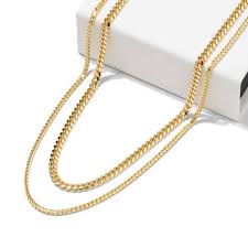 10k white gold 1/4 carat t.w. Cuban Link Chain Chains And Bracelets For Men Jaxxon