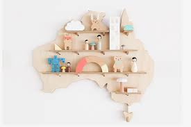 Click here & we'll beat it! Australia Map Wall Shelf Wooden Hanging Wall Shelves One Two Tree