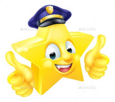 Star Policeman Mascot Mascot Emoji Emoticon