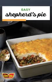 Easy Shepherd S Pie Start With A Base Of Ground Beef Mixed Vegetables And Gravy Then Top With Mashed P Easy Shepherds Pie Shepherds Pie Cottage Pie Recipe